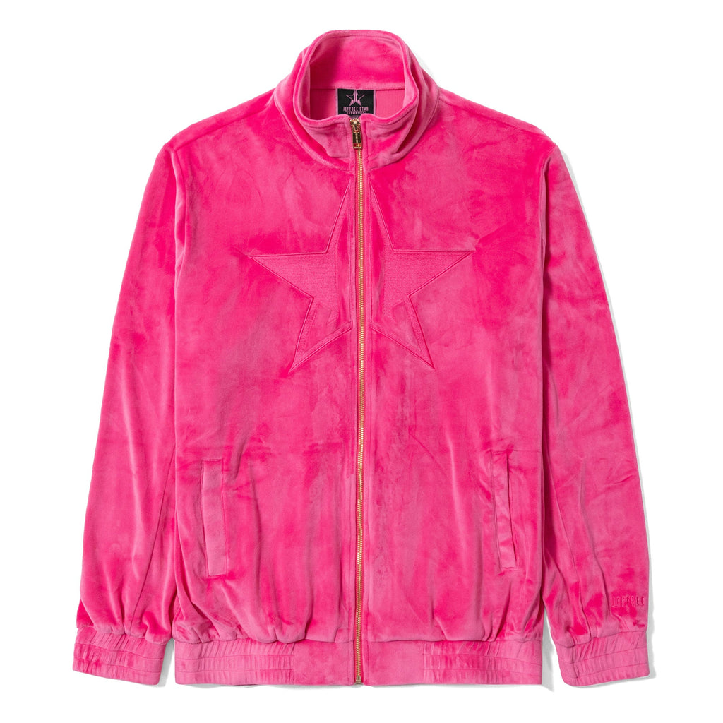 Velour Zip Up Jacket